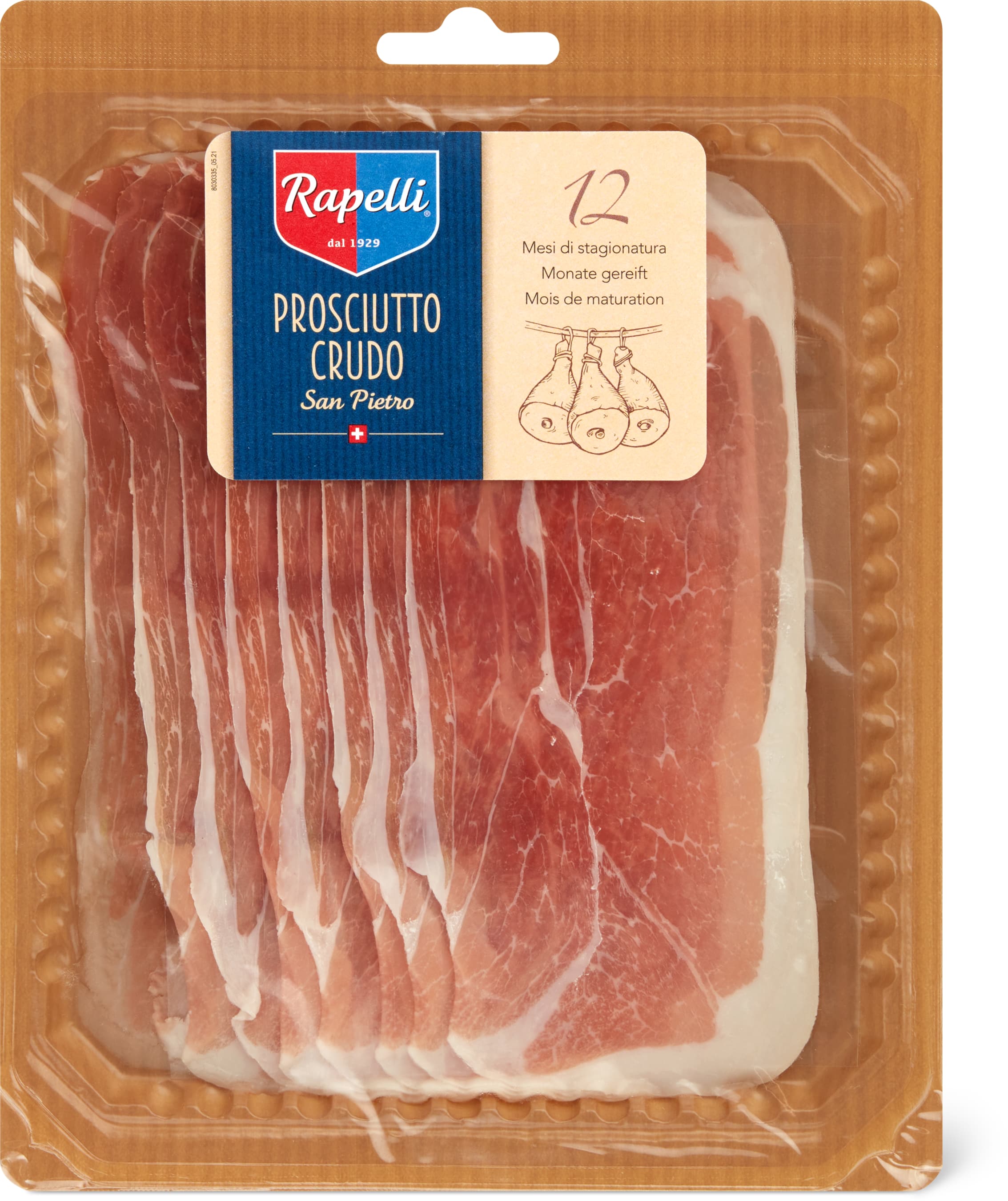 Rapelli Prosciutto crudo San Pietro 100g